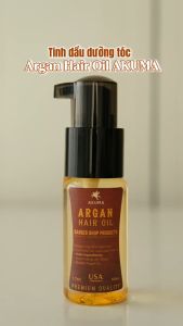 Tinh Dầu Dưỡng Tóc AKUMA Argan Hair Oil – Bí quyết phục hồi tóc hư tổn giảm xơ rối chẻ ngọn
