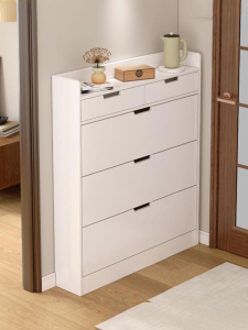 XUNHUAI | Modern Slim Large Capacity Wooden Shoe Cabinet