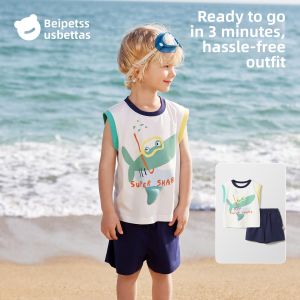 Usbettas | Antibacterial Cool Boys Vest Set Summer Fashionable