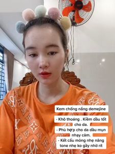 Kem Chống Nắng Demejine Hàn Quốc 20g - Dành Cho Da Dầu Và Da Nhạy Cảm