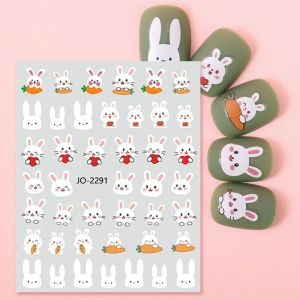 Sticker dán móng tay nail hình thỏ dễ thương