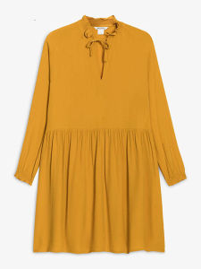 Váy Ngắn Tay Dài Thường Ngày Thoải Mái Cổ Búp Bê Phong Cách Pháp Cho Nữ Váy Mùa Thu Nono E Station MK Váy Ngắn Tay Dài