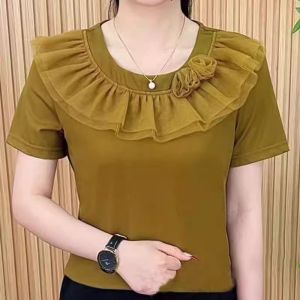 QIAOXIZI | Anti-Aging Slimming Short Sleeve T-Shirt for Women