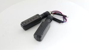 Cặp Đèn Xi Nhan LED Thiết Kế Mũi Tên Đa Năng Đèn Báo Rẽ Hai Màu Đèn Hậu 12V Cho Xe Máy