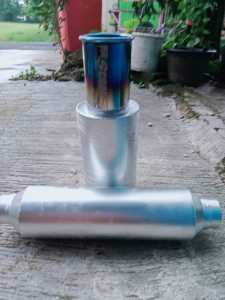 Knalpot Mobil Racing Spoon Sport+Resonator Type Suara Bass Adem Ulem Cocok Untuk Semua Jenis Mobil Berbahan Bakar Bensin Maupun Solar Seperti Avanza Xenia Ayla Agya Veloz Panther Grandmax Kijang Sedan Pickup Brio Baleno Vios Jazz L300 dll