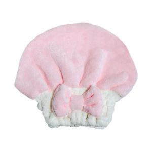 Microfibre Quick Hair Drying Bath Towel Bowknot Wrap Towel Cap Bathroom Accessories Bonnets For Women Shower Cap