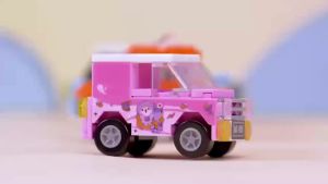 8 small particle building blocks for city vehicles cars cranes fire trucks puzzle toys holiday gifts for boys