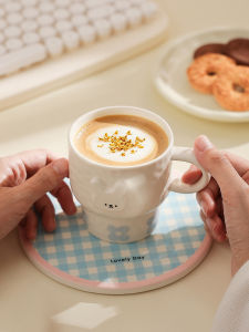 Cute Relief Glazed Mug