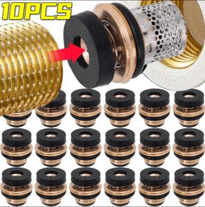 【XZxinzhan】10Pcs Brass Water Stop Angle Valve with Filter Screen Faucet Water Tank Quick Stop Valves Home Pipeline Leak Proof Plug-in Accessories 