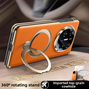 SUOYIN | Napa Leather Magnetic Thin Anti-drop Protective Case Full Coverage Camera Support