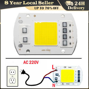 LED Chip COB Lamp 20W 50W AC 220V 240V IP65 Smart IC No Need Driver DIY Flood Light Led Bulb Spotlight Outdoor Lamp Bead