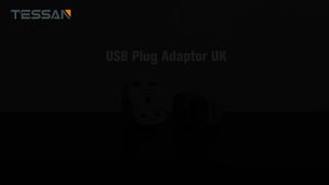 TESSAN Universal Wall Charger with Dual USB Ports UK Plug Safety Mark