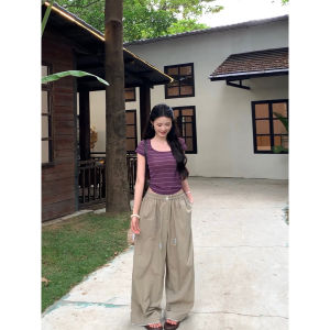 High Waist Slimming Loose Wide Leg Straight Pants