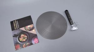 Induction Adapter Plate Double Sided Heat Diffuser Plate with Handle Non Slip Heat Conduction Plate Aluminium Alloy Heat
