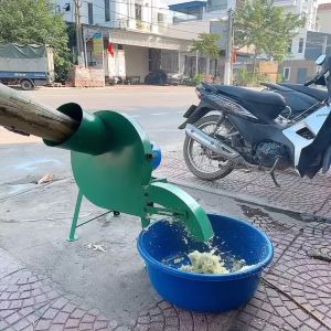 Máy Thái - Băm Chuối Mịn - Máy Cắt Chuối Cửa Ngang Nguyên Cây - Băm Cỏ Voi. Tiện Lợi. Động Cơ 11 hoặc 15kW. Hàng Bao Dây Đồng