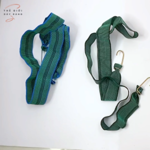 Dây chun thun ràng B2 xanh lá chằng hàng cột đồ xe máy bản to 5cm dài 1.6->10mét