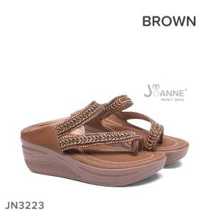 JOANNE Wedges Sandals Shoes Sepatu Wanita #JN3223