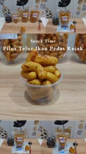 Snack Time Pilus Telur Ikan Pedas Rujak 50 gr