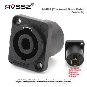 D-Style Audio Socket USB Mother Seat Cannon XLR Lotus Fixed Panel Network RJ45 Speaker Interface Seat Zinc Alloy HiFi Audio Parts