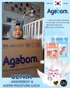 [Carton] Agabom Baby Disposable Diapers Pants M-XXXL / Lampin Bayi Jenis Seluar 4 Packs 100% SAP Ultra-Thin 婴儿拉拉裤