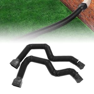 2Pcs Extensions Flexible Drain Downspout Drain Downspout Extender for House Gutter Splash Block Extender Rain Gutter Downspout