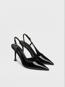 Charles & Keith | Leather Zebra Print High Heel Sandals