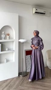 [BISA COD] Bridesmaid Dress Kondangan Terbaru - Sandrina Dress ADA 2 CUTTINGAN!  - Gamis Remaja Viral