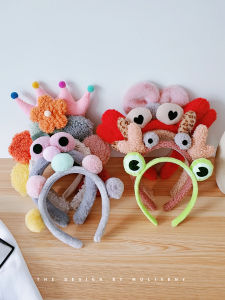 Anti-Slip Hairband Womens Simple Face Washing Hair Tie Cute Cartoon Hairband Pressing Hair Clip Fashionable Korean Style