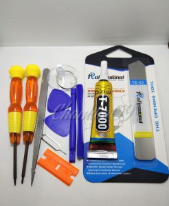 Alat service 10 in 1 Tool serfis congkel lcd pembuka kaca lcd lem 15ml