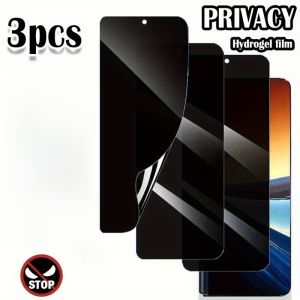 3Pcs Privacy Hydrogel Film For VIVO V23 V21 V20 For VIVO X300 Ultra X90 X80 X70 X100 X200 Pro Plus Anti-Spy Screen Protector