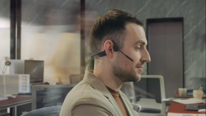 [SG Local Shipping]SHOKZ C120 OpenComm2 [2-year warranty]Wireless Bone Conduction Headphones Headsets with Type-C  Open-ear Bluetooth Headset with Noise Cancelling Mic 16 H Talk Time for Home Office Video conference