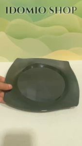 Dĩa Nhựa Melamine Màu Đen