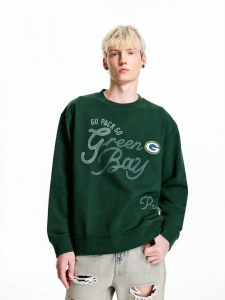 SEASON HIGH | Fall NFL Packers Embroidery Comfortable Mens Sweatshirt