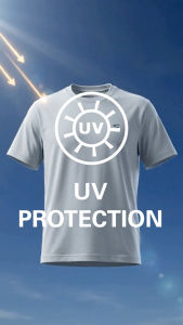 camel active Men Breathable Cooling UV Protection T-Shirt -White 9-282Y26CRT2934