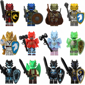 Dungeons and Dragons Knight Dragon Figure Building Block