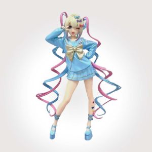 Bandai | Hot Needy Girl Overdose Anime Figure with cat Action Figures Virtual Uploader PVC Collection Model Ornaments Toys brithday gifts