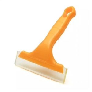 Dụng Cụ Gạt Nước Dán Decal Lau Kính Xe Vệ Sinh Cửa Kính Lưỡi Gạt Silicon 11cm Cán Nhựa Nhỏ Gọn Vừa Tay Tiện Dụng