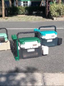 [ VKTECH ] Double Layer Fishing Tackle Box ความจุขนาดใหญ่ Fishing Tackle Carrier แบบพกพาสำหรับตกปลากลางแจ้ง