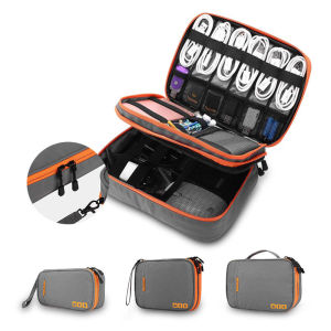 Cable Storage Bag Portable Travel Cable Organizer Case for Headphone Charger USB Digital Electronic Accessories Organizer