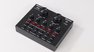 Soundcard Bluetooth Audio USB External Soundcard Live Broadcast Mic Microphone Mikrofon Taffstudio - V8S