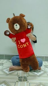 (TẶNG COCA) ĐỒ CHƠI LOẠI MỊN GẤU BÔNG GẤU BROWN SIZE LỚN 80CM