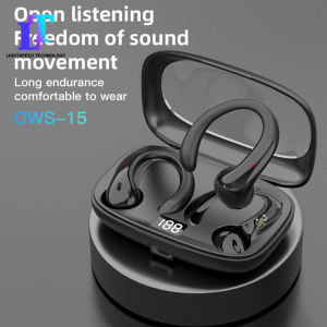 ชุดหูฟังบลูทูธไร้สายแบบแขวนหน้าจอดิจิตอลอัจฉริยะหูฟังบลูทูธแบบกันน้ำใหม่สวมใส่สบายและไม่ในหูชุดหูฟังบลูทูธแบตเตอรี่อายุการใช้งานยาวนานหูฟังบลูทูธ5.4บลูทูธ