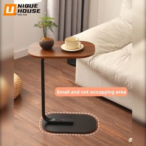 Side Table Mini Sofa Side Table Coffee Table Living Room Furniture C Shape Leg Nightstand Meja Kecil Meja Kopi Meja Kecil Tepi Katil