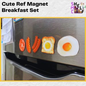 SMC SHELF Cute Ref Magnet Breakfast Design Sold per set or per piece kitchen tools labels gift ideas