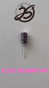 10 BUAH ELCO 1000UF 16V KAPASITOR CAPACITOR ELCO KAPASITOR ELKO KAPASITOR 1000 UF 16 V ups