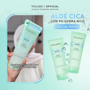 Wardah Cica Aloe Low pH Hydramild Facial Wash Nature Daily Sabun Cuci Muka 100 ml | Sabun Wajah/Sabun Muka/Facial Foam