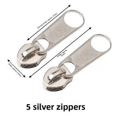 Nylon Zipper Heads 5 8 10 for Luggage Backpacks with Lock Hole Travel Suitcase Zipper Accessories DIY Sewing Materials