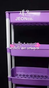 CANA RAK TROLI 4 SUSUN DAPUR RAK BUMBU RAK BAJU RAK MAINAN ORGANIZER RUMAH RAK SALON RAK SERBAGUNA
