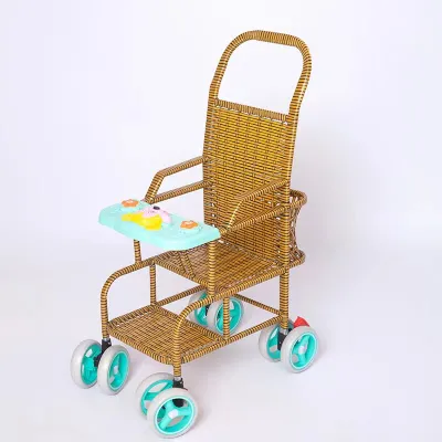Summer Light Bamboo and Rattan Stroller
