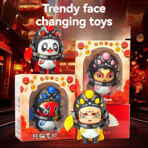Traditional Chinese Sichuan Opera Culture Face Changing Panda Doll Interesting Face Changing Childrens Doll Gift Souvenir Toy